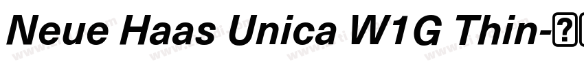 Neue Haas Unica W1G Thin字体转换 Neue Haas Unica W1G Thin字体转换